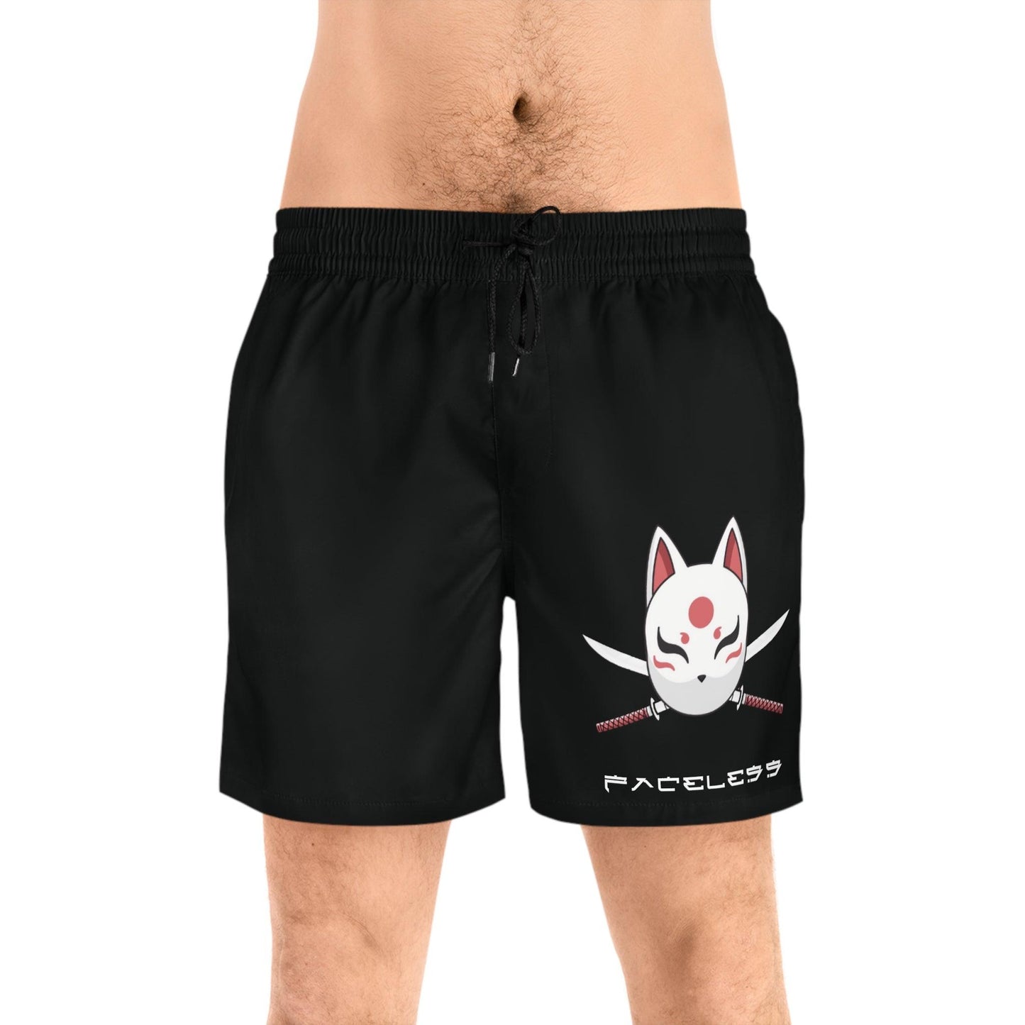 Faceless Swim Trunks- Black - Faceless Limited