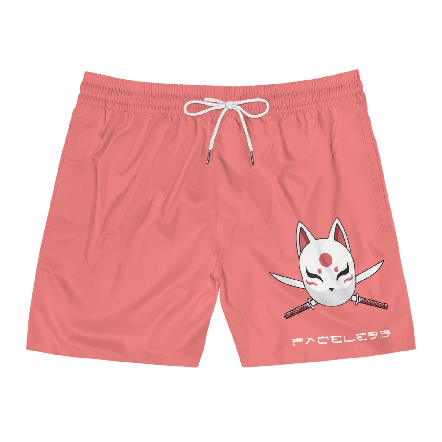 Faceless Swim Trunks- Red - Faceless Limited