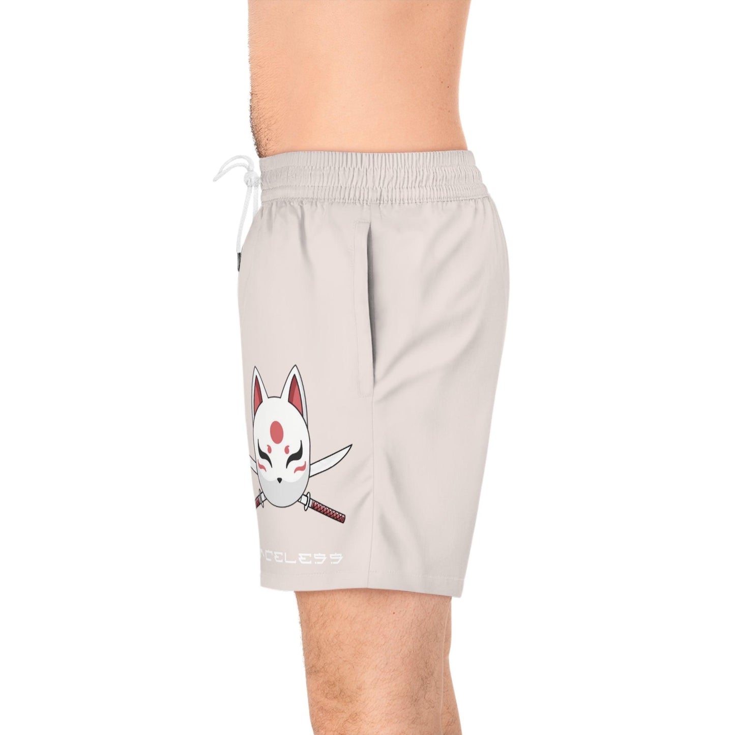 Faceless Swim Trunks- Tan - Faceless Limited