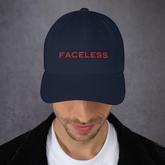 Faceless Dad Hat- Navy - Faceless Limited