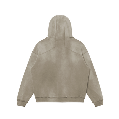 Glitch Heavyweight Hoodie- Grullo - Faceless Limited